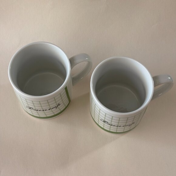 Vintage "Green Tea" Mugs - Set of 2 - Picture 5 of 9
